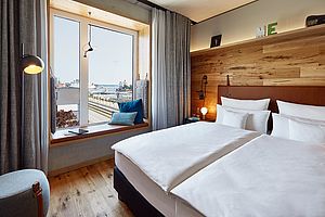 Das Hotel - der Lifestyle Marke der Lindner Hotels - hält für seine Gäste 164 Zimmer bereit.