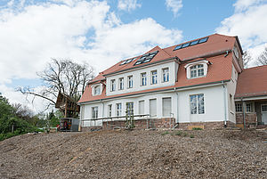 Die Villa Röhr in Ober-Ramstadt erhielt bei der Sanierung nachträglich eine Fußbodenheizung