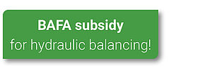 BAFA subsidy for hydraulic balancing